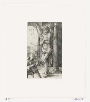 Schmerzensmann an der Säule, Blatt 1 der Folge "Kupferstich-Passion"