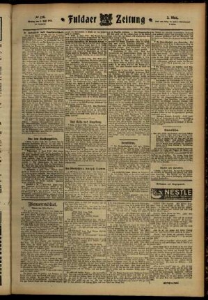 Zweite Ausgabe vom Montag, den 03. Juni 1912.