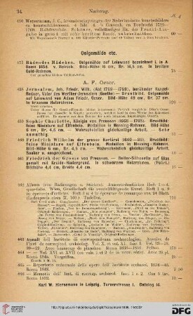 Oelgemälde etc (Nr. 457 - 461)