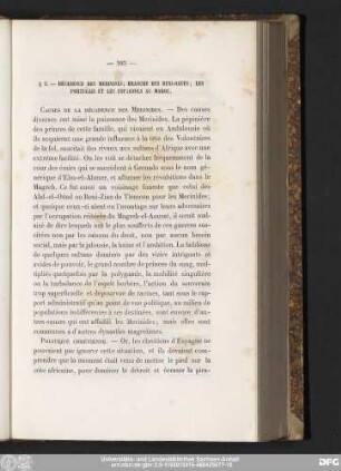 § 2. — Décadence Des Merinides; Branche Des Beni-Oatès; Les Portugais Et Les Espagnols Au Maroc.