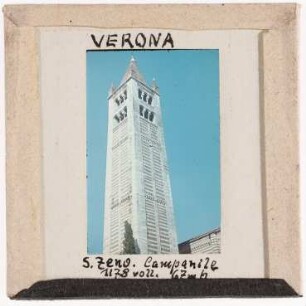 Verona: San Zeno Maggiore, Campanile (Foto 1944)