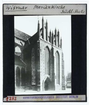 Wismar, Marienkirche : Außenansicht von SW, S-QH