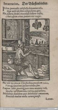 Setacearius. Der Bürstenbinder.