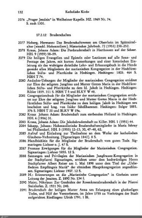 17.2.12 Bruderschaften