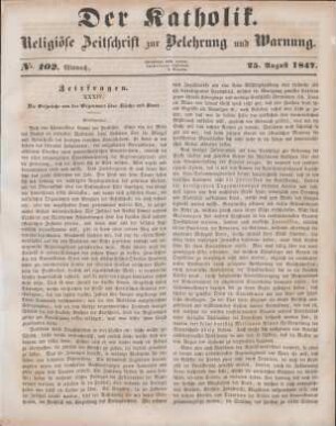 413-415 Zeitfragen : XXXIV. Die Gespräche aus der Gegenwart über Kirche und Staat (Fortsetzung)