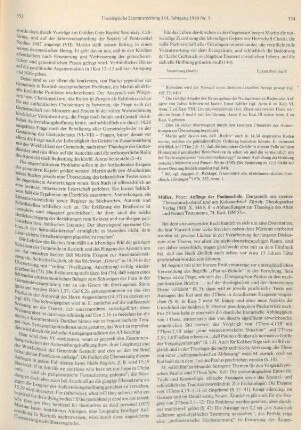 354-357 [Rezension] Müller, Peter, Anfänge der Paulusschule