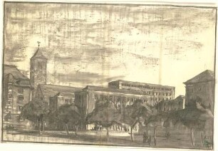 Fischer, Theodor; München - Westend, Bergmannstr.; Ledigenheim - Perspektive