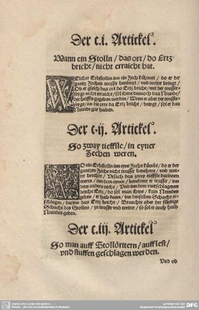 Der CII. Artickel. So zway tieffste/in cyner Zecher weren.