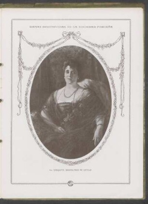 [Fotografía de] Sra. Enriqueta Basabilvaso de Catelin