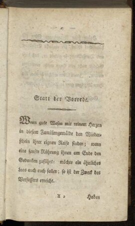 Statt der Vorrede.
