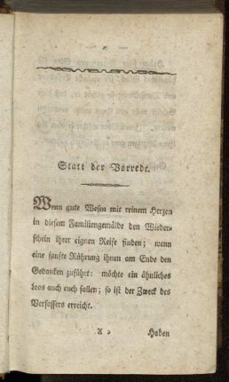 Statt der Vorrede.