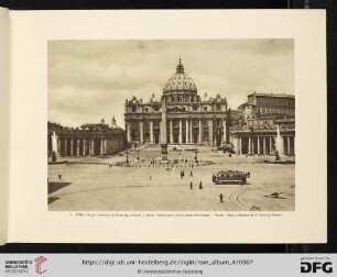2. ROMA. Piazza e Basilica di S. Pietro (La Facciata) / ROME. Square and S. Peter's Basile (The Facade) / ROME. Place et Basilisque de S. Pierre (La Façade)