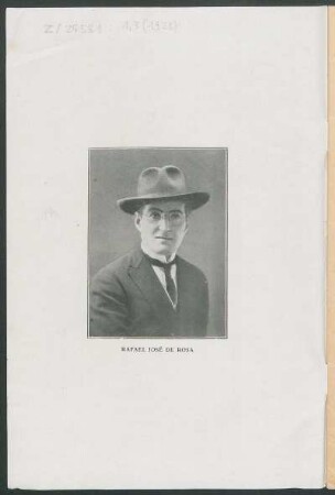 [Fotografía de] Rafael José de Rosa