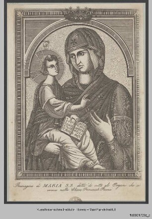 Madonna mit Kind, auch Madonna di sotto gli Organi genannt
