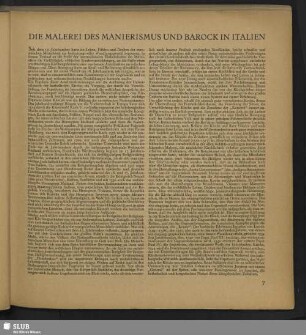 Die Malerei Des Manierismus Und Barock In Italien
