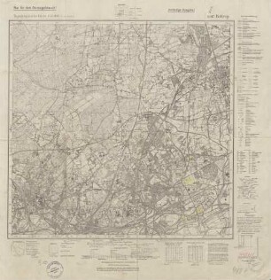4407 (alte Nr.: 2502) Bottrop, Topographische Karte 1:25000 (4cm - Karte)