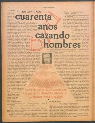 Cuarenta años cazando hombres