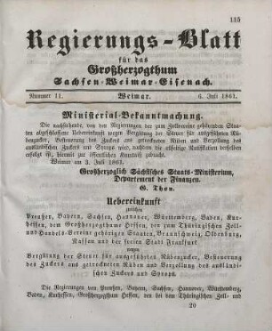 Nr. 11 : 6. Juli 1861