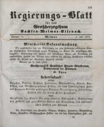 Nr. 11 : 6. Juli 1861