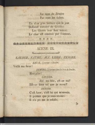 Acte Quatrieme: Scene III.