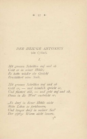 Der Heil'ge Antonius