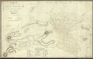 Landesaufnahme des Fürstbistums Osnabrück II Amt Fürstenau Bl. 3 Kirchspiel: Bippen Feldmark: Bippen Ortschaft: Bippen Ausf.-Art: Farbige Zeichnung auf Karton, auf Leinen aufgezogen Herst.: Johann Wilhelm Du Plat Herst.: F. Du Plat, H. Du Plat (Direktion: Johann Wilhelm Du Plat) Format: ca. 70 x 110 cm Maßstab: 1 : 3 840