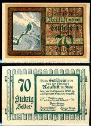 Neustift, Tirol 70 Heller