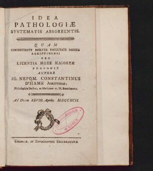 Idea pathologiæ systematis absorbentis