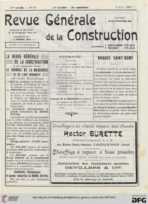 No. 87 (5 Juin 1907)