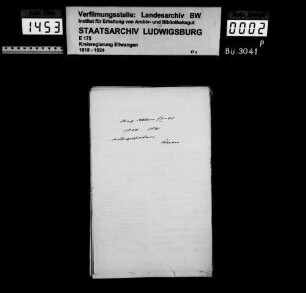Schuldenwesen der Gemeinde Aschhausen