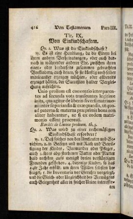 416-424, Titulus IX - X