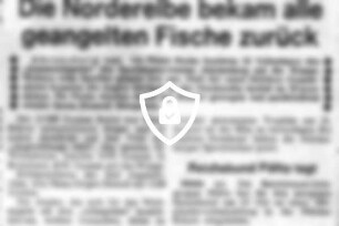 Die Norderelbe bekam alle geangelten Fische zurück