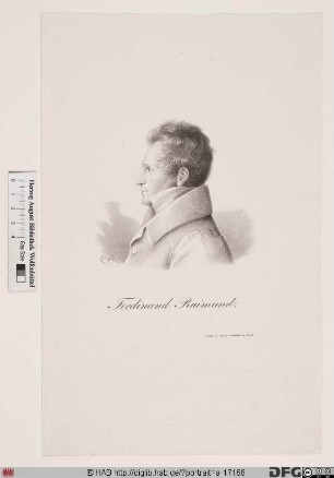 Bildnis Ferdinand Raimund (eig. Ferdinand Jacob Raimann)