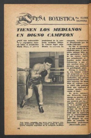 Tienen los medianos un digno campeón : Peña Boxistica