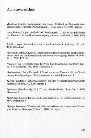 Autorenverzeichnis