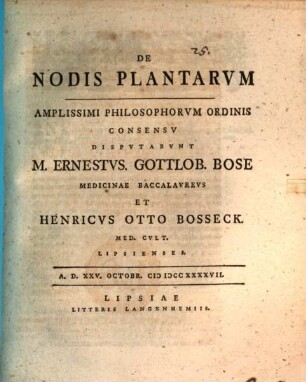 De nodis plantarum
