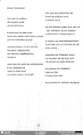 Mal sind es schlicht
