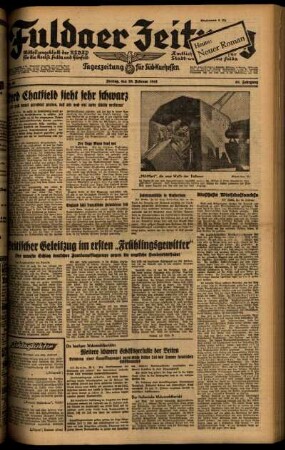 Ausgabe vom Freitag, den 28. Februar 1941.