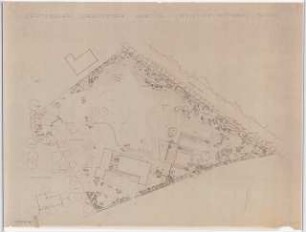 Garten Harting, Espelkamp: Lageplan mit Pflanzplan 1:200