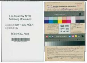 Entnazifizierung Alois Bitschnau , geb. 18.06.1905 (Betriebsfuehrer)