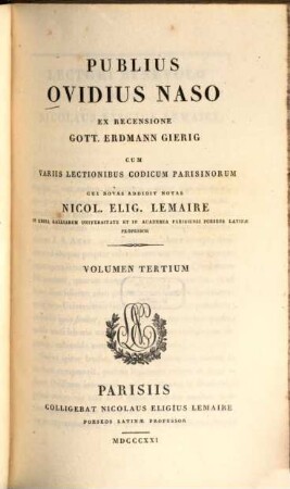Publius Ovidius Naso, 3