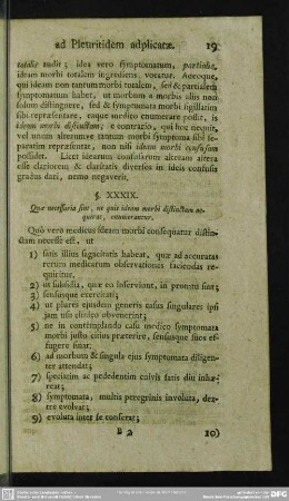 §. XXXIX. Quae necessaria sint, ut quis ideam morbi distinctam acquirat, enumerantur