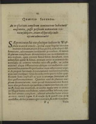 Quaestio secunda.