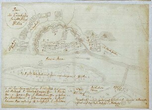 WHK 20 Russisch-Türkischer Krieg: Plan der türkischen Festung Widin, 1737