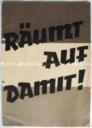 Reich bebilderte Propagandaschrift der DNVP zur Reichstagswahl 1932