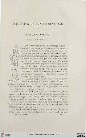 2. Pér. 11.1875: Histoire du costume, Salle du Moyen Âge, [1] : exposition de l'Union Centrale