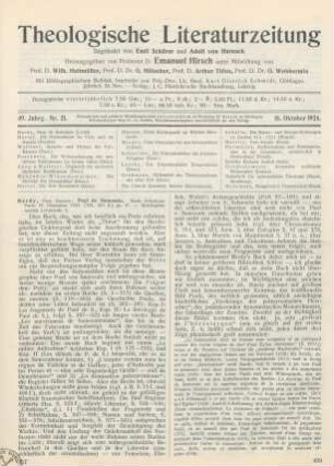 457-462 [Rezension] Bardy, Gustave, Paul de Samosate