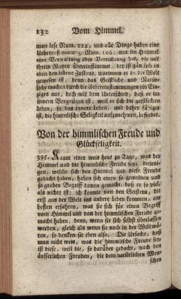 Von der himmlischen Freude und Glückseligkeit.