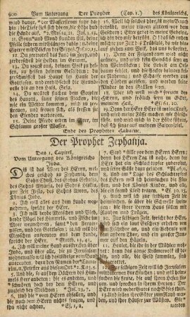 Der Prophet Zephania
