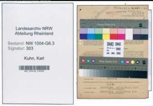 Entnazifizierung Karl Kuhn , geb. 01.03.1901 (Laborant)